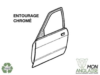 Portière avant gauche entourage chromé / Jaguar X300 de 1995 à 1997