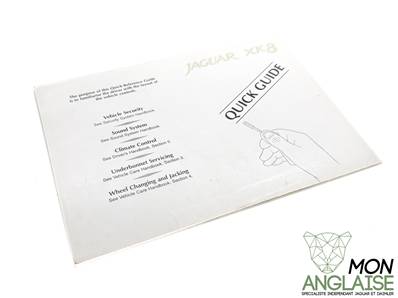 Guide rapide d'utilisation Anglais / Jaguar XK8 de 1997 à 1998