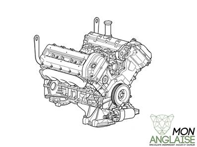 Moteur 4.0L 262200 Km / Jaguar S-Type V8 Essence BVA de 1999 à 2002