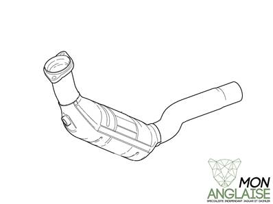 Catalyseur droite / Jaguar XK de 2006.5 à 2009