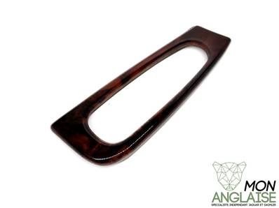 Finition d'interrupteur de portière gauche ronce de noyer / Jaguar S-Type V6 - V8 de 2002.5 à 2008