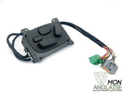 Interrupteur de siège gauche 16 directions noir / Jaguar S-Type V6 - V8 de 2002.5 à 2008