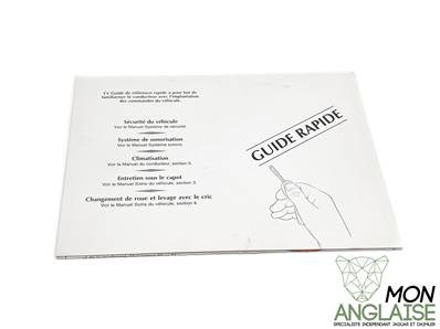 Guide d'utilisation rapide / Jaguar XK8 de 1997 à 2006