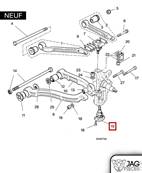 Rotule inférieure avant Jaguar X300 de 1995 à 1997
