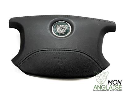 Klaxon / airbag conducteur noir / Jaguar S-Type V6 - V8 BVA de 2002.5 à 2008