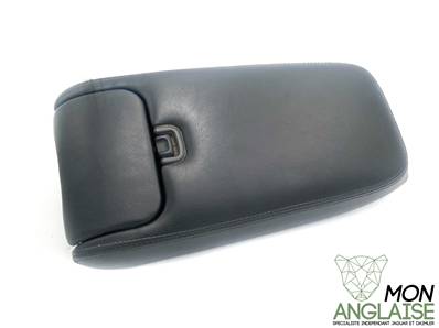 Accoudoir de console centrale noir avec porte tasse / Jaguar XJ8 de 1998 à 2002