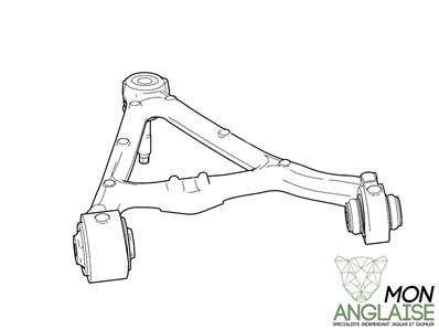 Triangle supérieur arrière droite Jaguar F-Type 4 Cyl. - V6 - V8 de 2013 à 2015